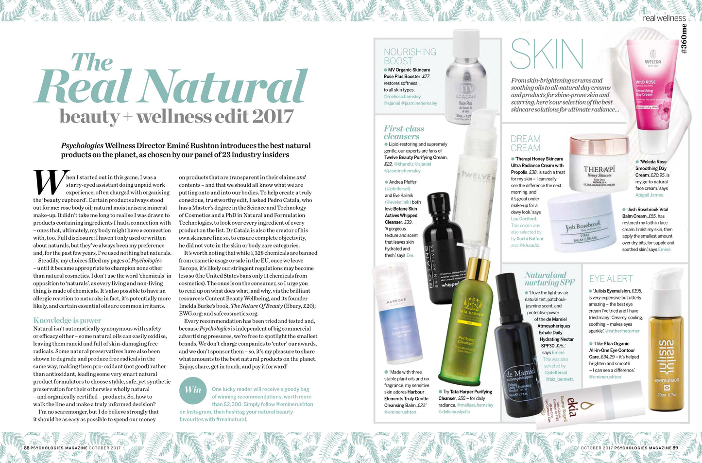 Psychologies Magazine | The Real Natural Beauty & Wellness Edit 2017